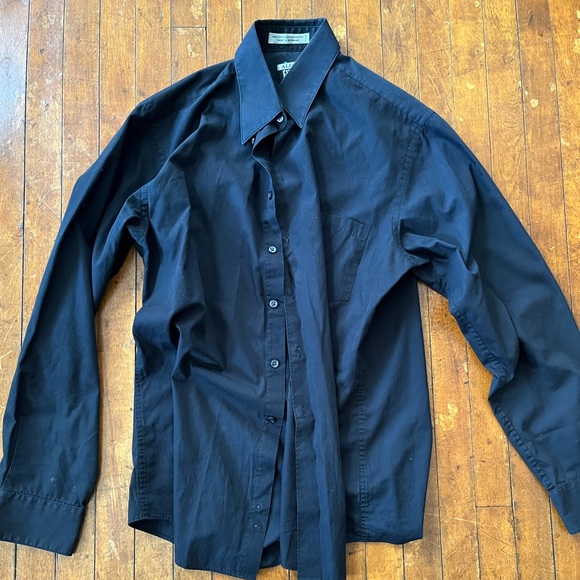 BUNDLE - 2 Men’s Dress Button Down Shirts - Gap & Alfani - Medium Slim Fit - Picture 4 of 5